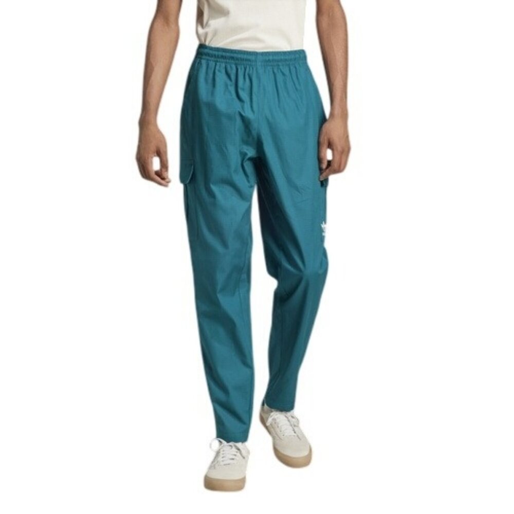 Adidas Men's Original Woven Cargo Pants Blue Size M NEW WITH TAGS!
